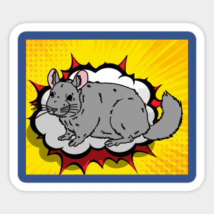 Chinchilla Sweet And Furry Pet Sticker